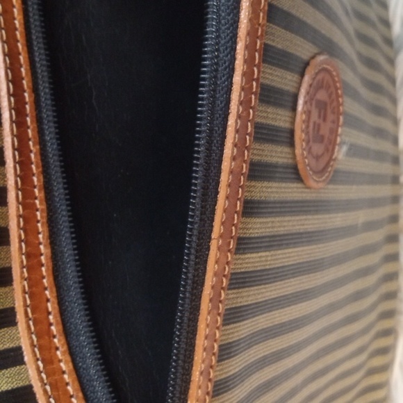 VINTAGE FENDI PENGUIN STRIPED TOTE BAG - Picture 6 of 17